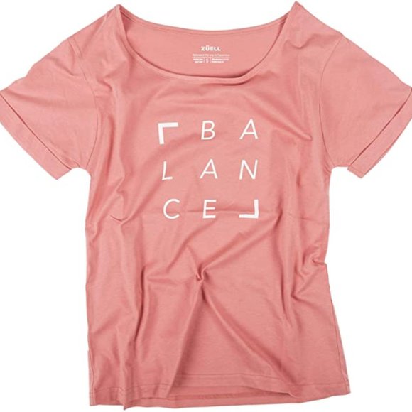 Zuell BALANCE Graphic Crew Neck Tee - Coral, S - Picture 15 of 16